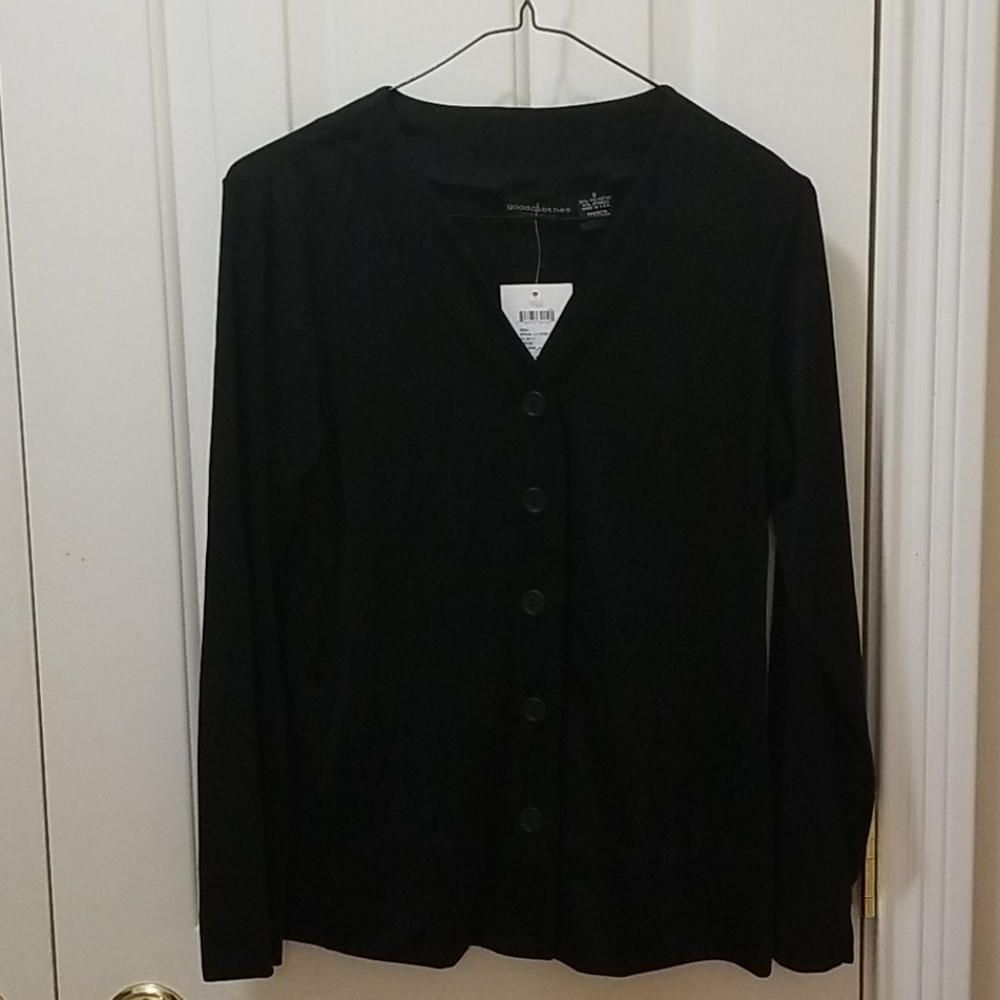 3/$6 NWT Good Clothes black blouse sz S